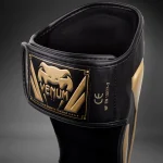 Venum Elite Standup Shin guards - Black/Gold - Image 3