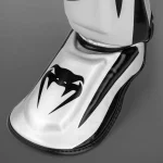 Venum Elite Standup Shinguards - Silver/Black - Image 4