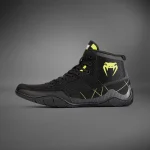 Venum Training Camp 4.0 Wrestling Shoes - Black/Neon Green - Image 3