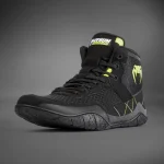 Venum Training Camp 4.0 Wrestling Shoes - Black/Neon Green - Image 2
