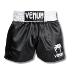 Venum Classic Muay Thai Short Black/White/White