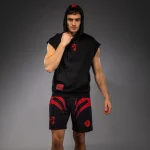 Venum x Mike Tyson Tiger Sleeveless Hoodie - Deep Black/Intense Red - Image 4
