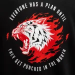 Venum x Mike Tyson Tiger Sleeveless Hoodie - Deep Black/Intense Red - Image 6