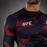UFC Zenith by Venum Authentic Fight Week Men's White Performance Long Sleeve Rashguard - Image 4