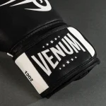 Venum Mike Tyson Replica Boxing Gloves - Deep Black/Optical White - Image 3