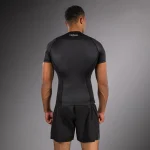 Venum No Gi Rashguards - Black/White Short Sleeve - Image 3