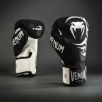 Venum Mike Tyson Replica Boxing Gloves - Deep Black/Optical White - Image 2
