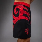 Venum x Mike Tyson Tiger Training Shorts - Deep Black/Intense Red - Image 4