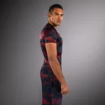 UFC Zenith by Venum Authentic Fight Week Men's White Performance Short Sleeve Rashguard - Image 4