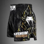 VTC Flames Venum Muay Thai Shorts - Black/Gold - Image 3