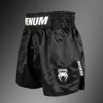 Venum Classic Evo Muay Thai Shorts - Black/White - Image 2