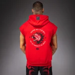Venum x Mike Tyson Tiger Sleeveless Hoodie - Intense Red/Deep Black - Image 3