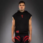Venum x Mike Tyson Tiger Sleeveless Hoodie - Deep Black/Intense Red - Image 3
