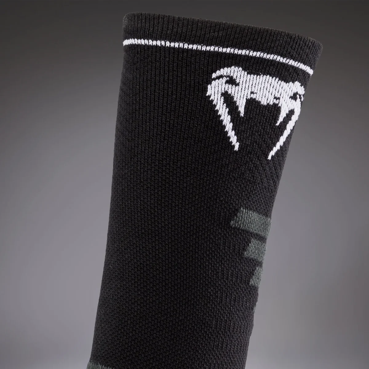 Venum Elite Performance Crew Socks - Black/White - Image 4