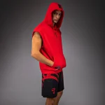 Venum x Mike Tyson Tiger Sleeveless Hoodie - Intense Red/Deep Black - Image 2