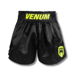 Venum Classic Evo Muay Thai Shorts - Black/ Neon Yellow