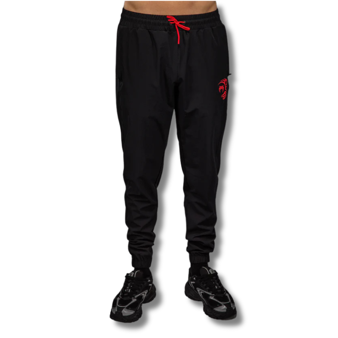 Untitled design (70) Venum x Mike Tyson Tiger Joggers - Deep Black/Intense Red - Image 1