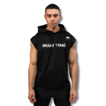 Venum VT Muay Thai Sleeveless Hoodie - Black/White