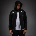 UFC Zenith by Venum Replica Men’s Black Zip Hoodie - Image 2