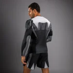 Venum Adrenaline Long Sleeve Rashguard - Black/Silver Grey - Image 2