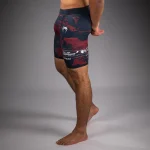 UFC Zenith by Venum Authentic Fight Week Men’s Burgundy Performance Vale Tudo Short - Image 3