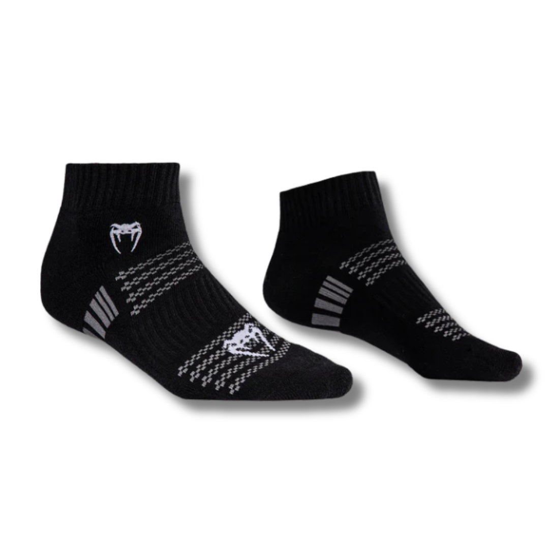 Untitled design (50) Venum Vector Ankle Socks 3 Pack - Black/Grey - Image 1