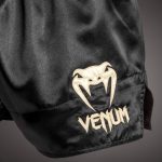 Venum Classic Muay Thaï Short Red/Black/Gold - Image 4