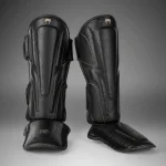 Venum Impact Evo Scales Shin Guards - Black - Image 2