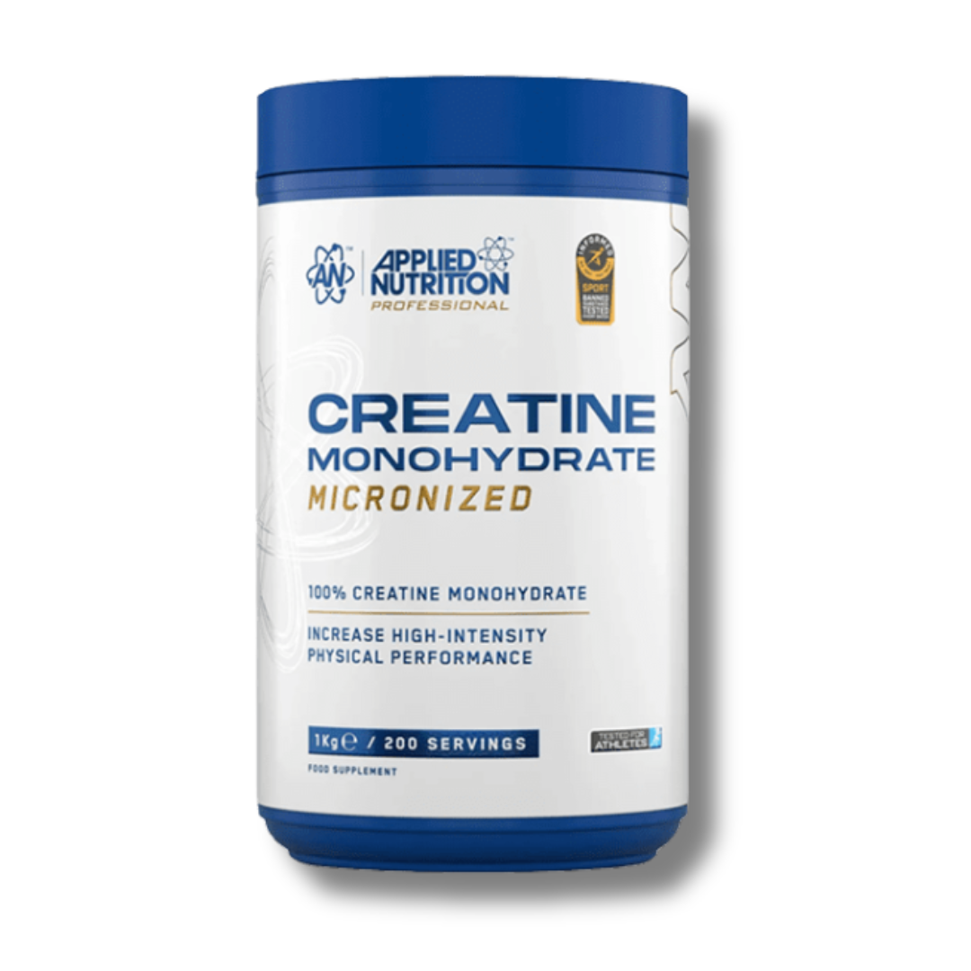 Untitled design (29) Applied Nutrition 100% Creatine Monohydrate Powder - 200 Servings 1kg - Image 1