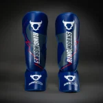 Ringhorns Charger by Venum Shin Guards - Navy Blue/Red - Image 2