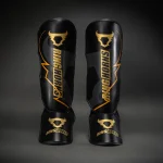 Ringhorns Charger by Venum Shin Guards - Black/Gold - Image 2