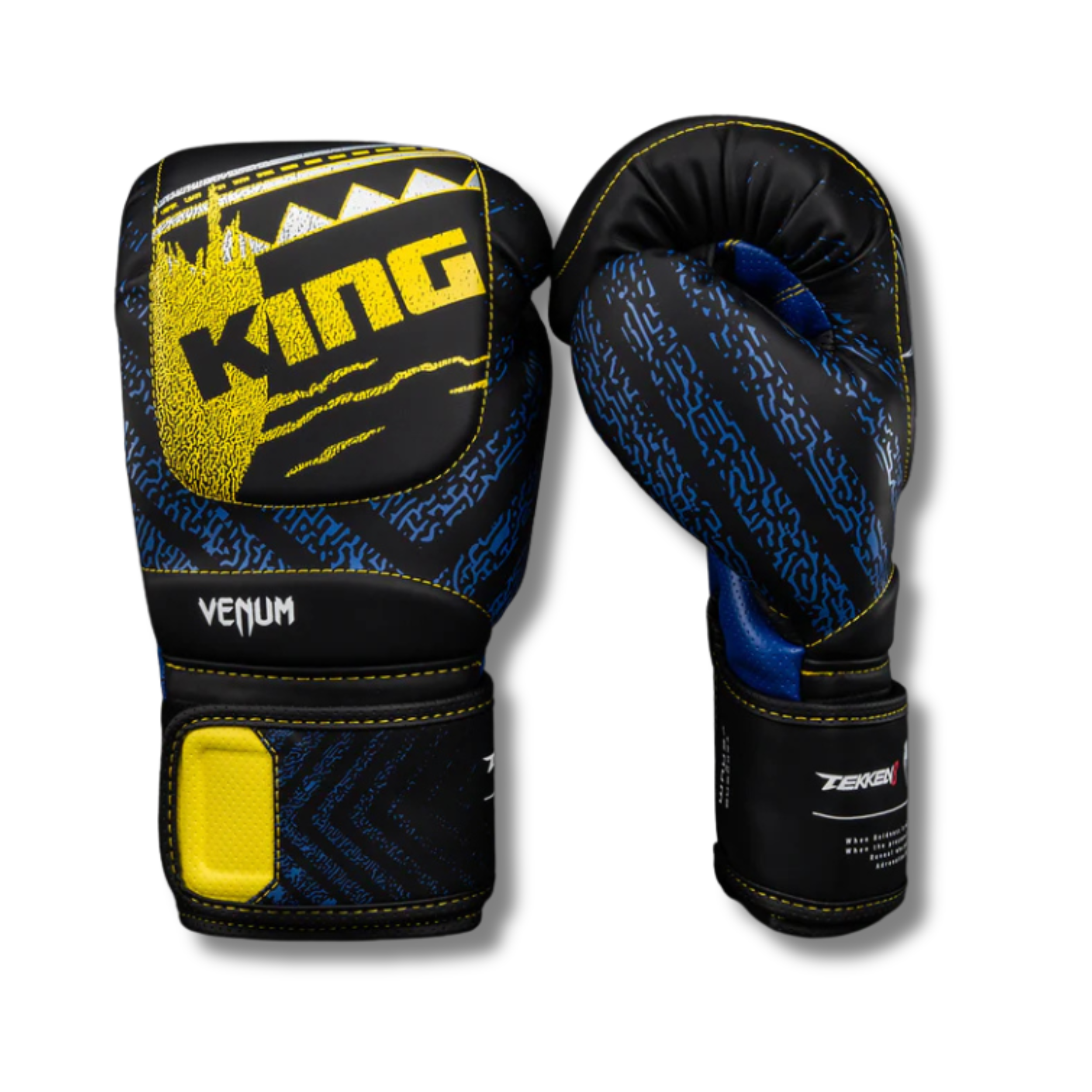 Untitled design (31) Venum x TEKKEN 8 Boxing Gloves - King - Black/Yellow - Image 1