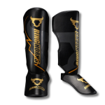 Ringhorns Charger by Venum Shin Guards - Black/Gold