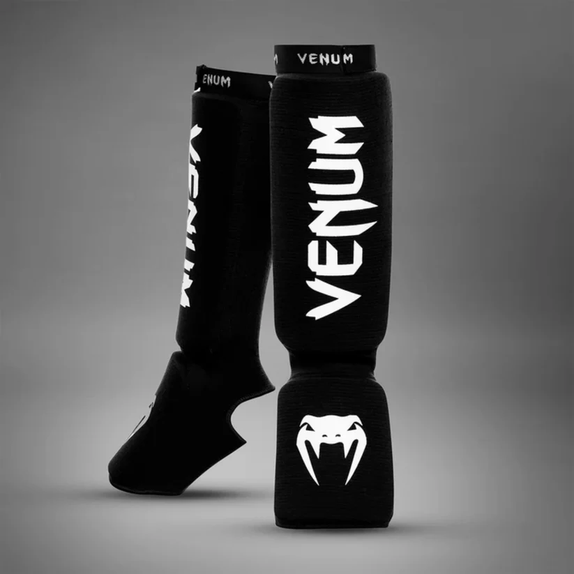 Venum Kontact Shin Guards - Black - Image 2