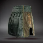 Venum Stealth Muay Thai Shorts - Khaki/Dark Green - Image 4