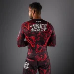 Venum 20th Anniversary Long Sleeve Rashguard - Black/Red - Image 2