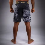 Wolf Atak Venum Fightshorts - Black/Grey - Image 4