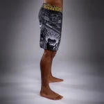 Wolf Atak Venum Fightshorts - Black/Grey - Image 2