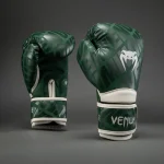 Venum Contender 1.5 XT Kids Boxing Gloves - Forest Green/Off White - Image 2