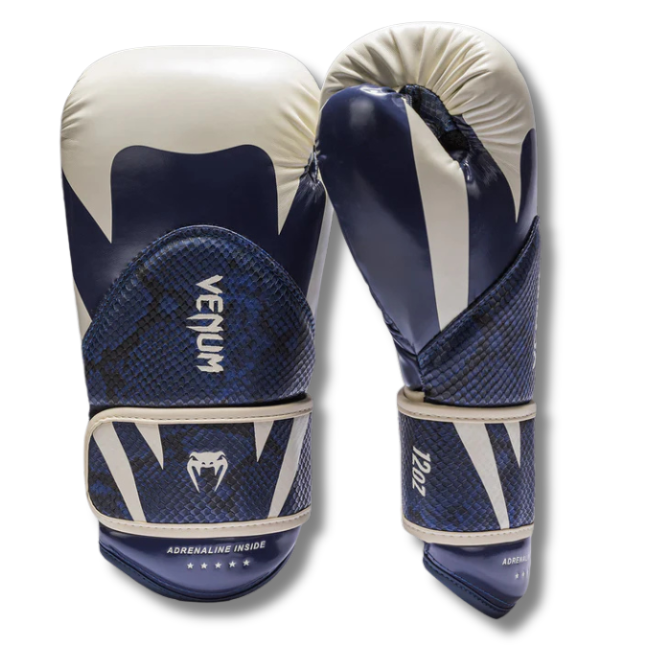 Untitled design (100) Midnight Fury Venum Challenger 4.0 Scales Boxing Gloves - Blue - Image 1