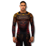Venum Quetzal Fury Long Sleeve Rashguard - Black/Fury Red/ Tangerine